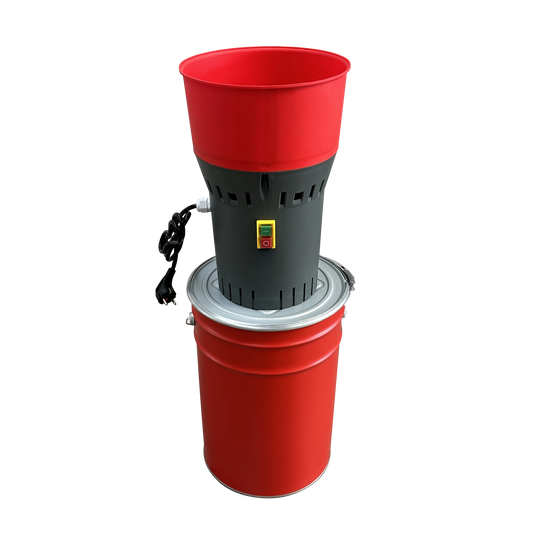 Moara cereale ZEP EUROMILL-25, motor 1000W 100% cupru, 300 kg/h, galeata 25L, 4 site incluse