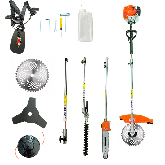 Motocoasa multifunctionala, 5.4CP, 51.2cc,cap drujba si accesorii