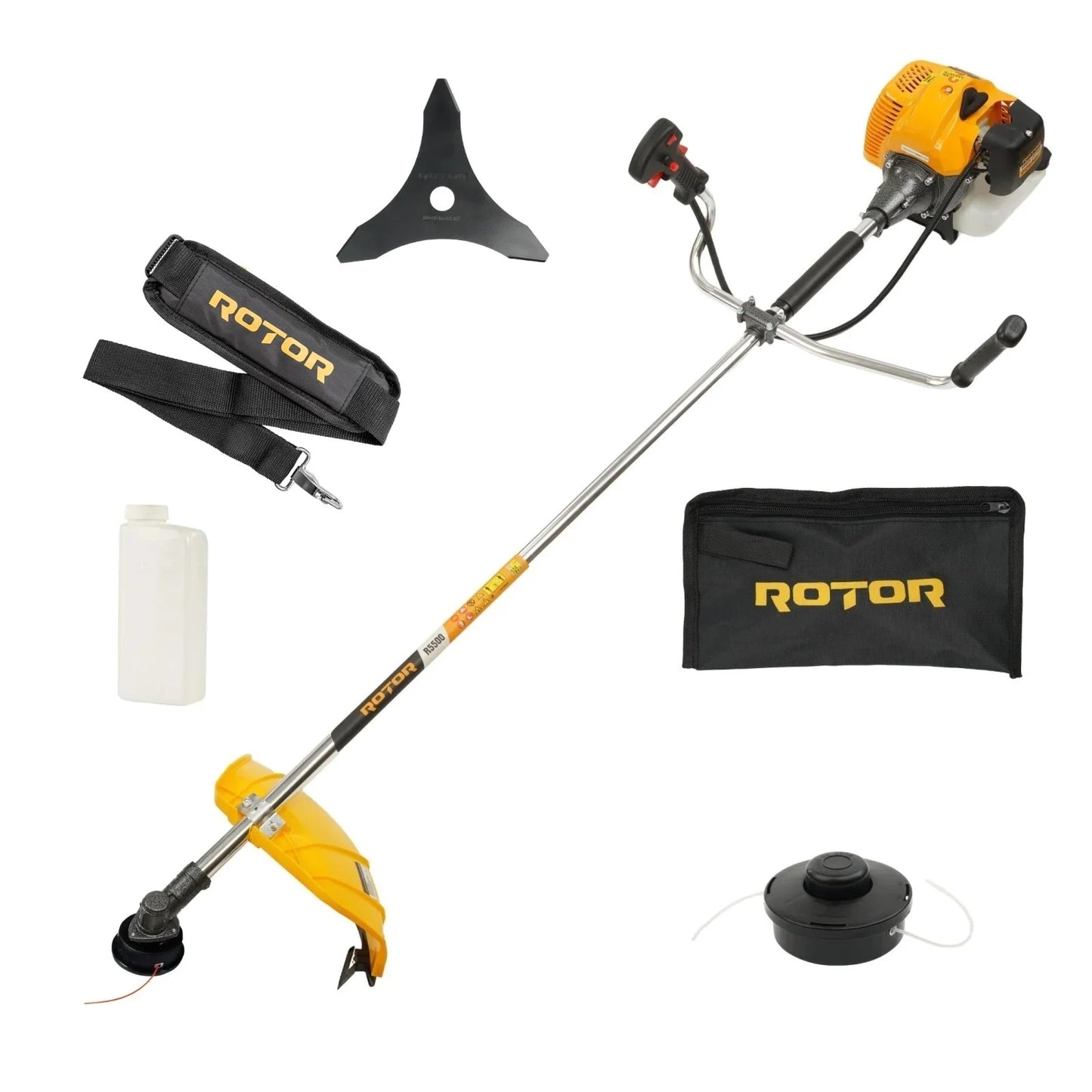 Motocoasa pe benzina ROTOR R5500 - 4.7 CP, 5500W - detaliu 5