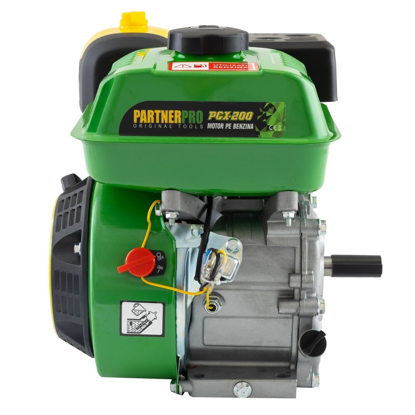 Motor pe Benzina PartnerPro PGX200, 6.5 CP, 163 cc, 4 Timpi, Arbore 20 mm
