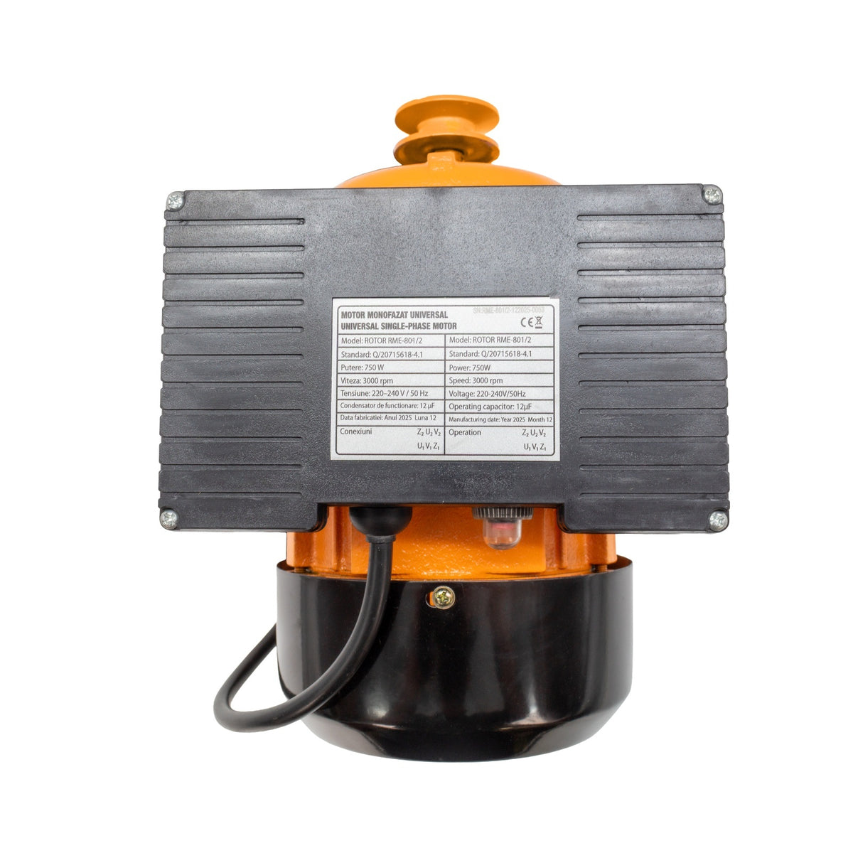Motor electric monofazat ROTOR RME801-2, 0.75 kW, 3000 RP