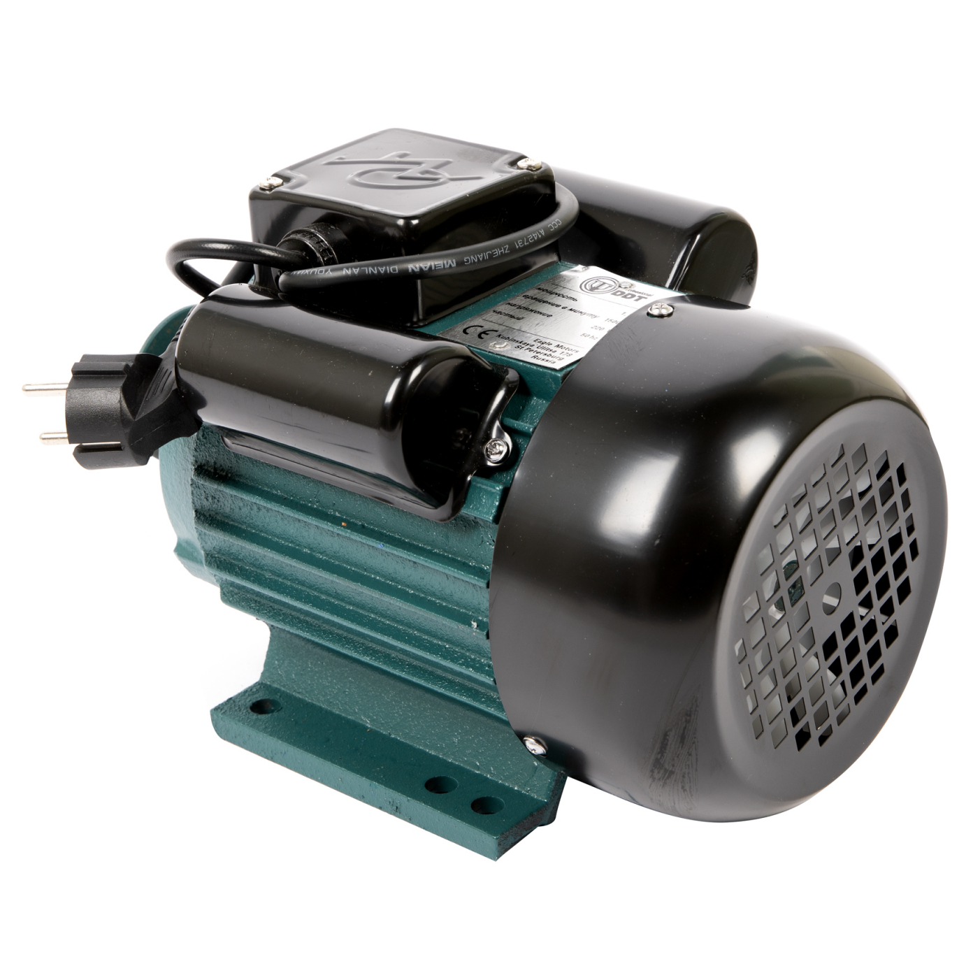 Motor Electric Monofazat DDT, 1100W, 1500 RPM, 2 Condensatori, Corp din Fonta