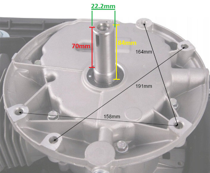 Motor masina de tuns gazon Zongshen XP200A (ax 22.2 O - 84mm) 6.5 CP (soc automat)