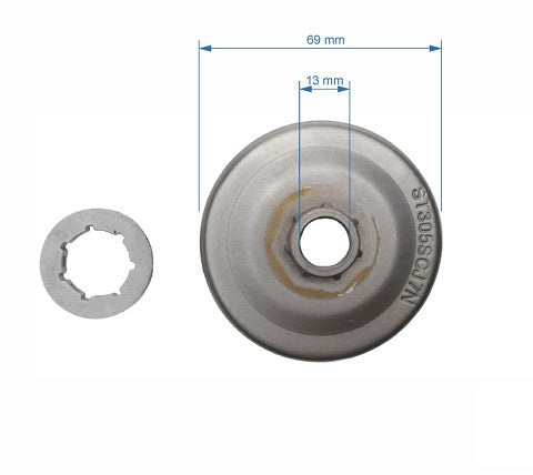 Oala ambreiaj drujba compatibila Stihl 021, 023, 025, MS210, MS230, MS250 - rotita (cal 1)