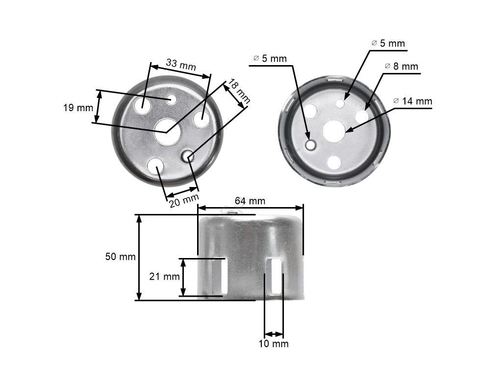 Oala demaror compatibil HONDA GX 160 / motoare chinezesti (model 2)