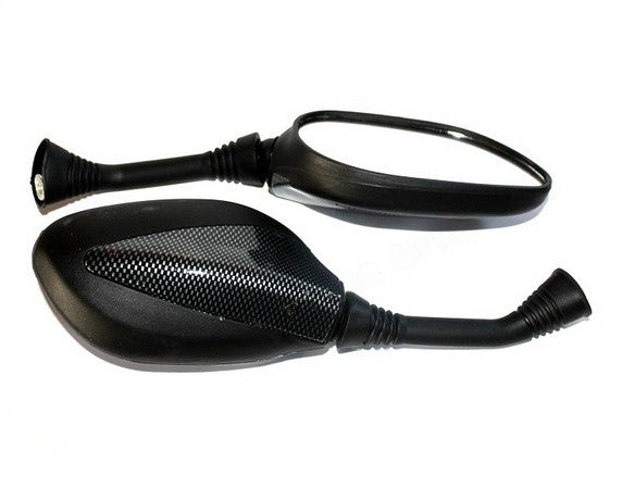 Oglinzi pentru scuter (negre cu pata carbon)