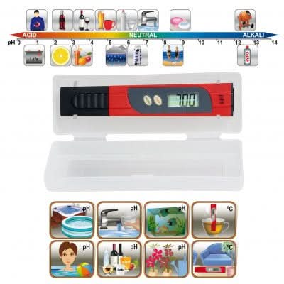 Tester pH si Termometru PHT 01 – Masurare Precisa pentru pH si Temperatura