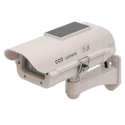 Camera Falsa Supraveghere cu Alimentare Solara, LED Intermitent, pentru Exterior, IP44, HSK 130