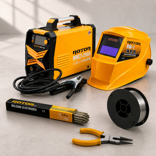 Pachet Aparat Sudura MIG/MMA ROTOR MMLT-290A + Masca Automata RW-1 + Sarma Flux - imagine produs