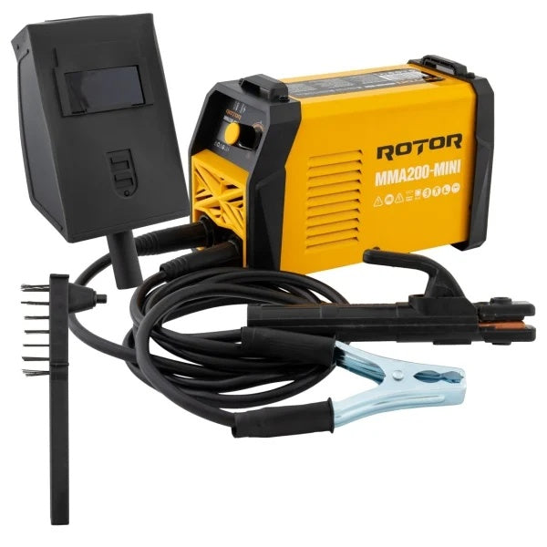 Pachet Aparat Sudura ROTOR MMA200-MINI + Masca Automata RW-1 + Electrozi Rutilici - detaliu 3