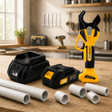 Pachet Foarfeca Electrica Tevi ROTOR RFT-18V 18V Brushless + Acumulator 2Ah + Incarcator 18V - imagine produs