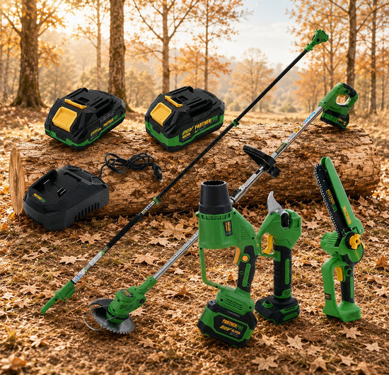 Pachet Set Foarfeca Electrica + Fierastrau Lant 7in1 PartnerPro PP-FFTP - imagine produs