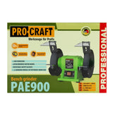 Polizor de banc Procraft PAE900, 200W, 2950 RPM, disc 150 mm, 230V, 4.5 kg