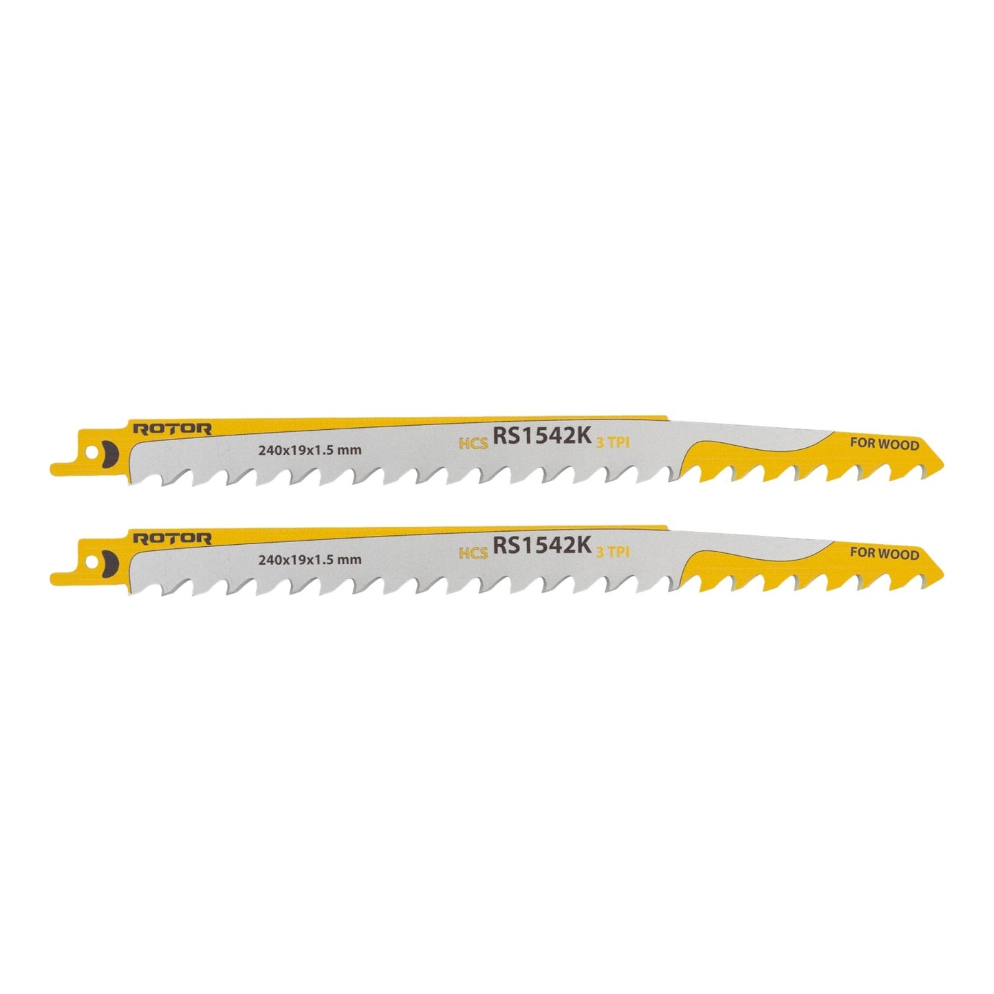 Panza fierastrau pendular pentru Lemn 240x19x1,5 mm Set 2 buc ROTOR RS1542K