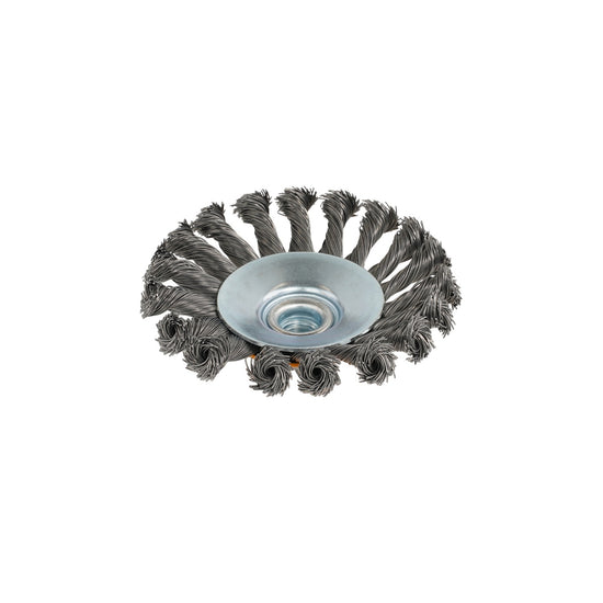 Perie de sarma conica cu noduri ROTOR 115mm M14