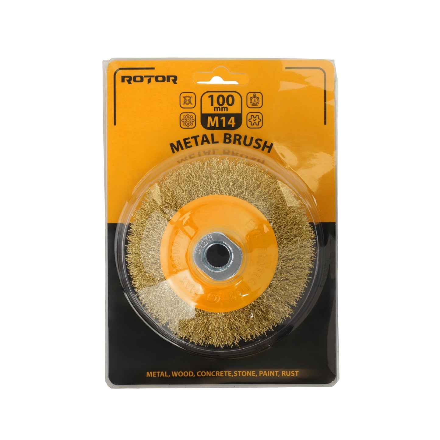 Perie de sarma conica ROTOR 100mm M14