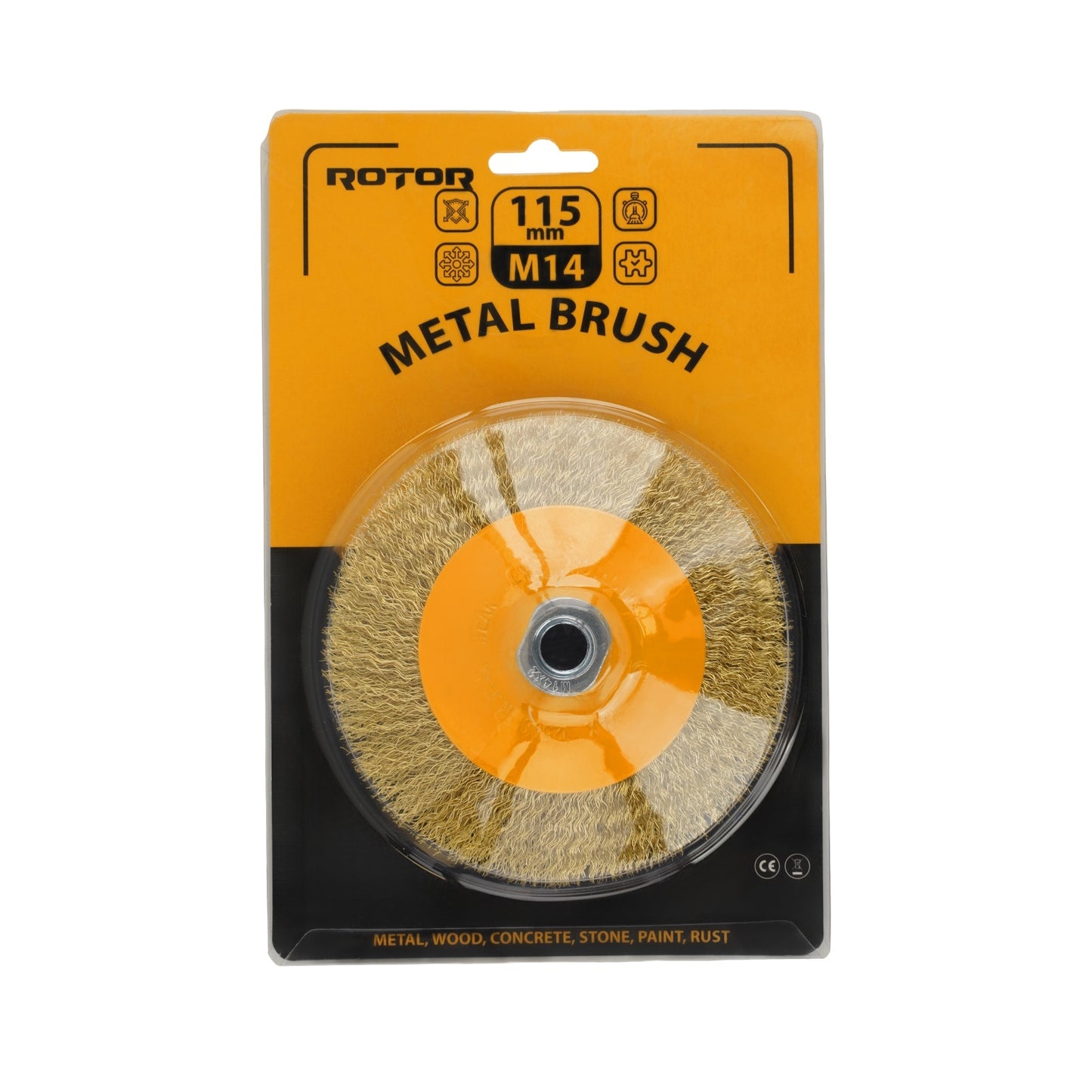 Perie de sarma conica ROTOR 115mm M14