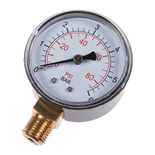 Manometru hidrofor 0-6 bar, diametru 50 mm, filet 1/4 inch posterior