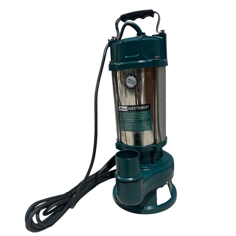 Pompa de apa murdara Brillo inox 2500W cu tocator interior – 18 m³/ora, 7 m adancime