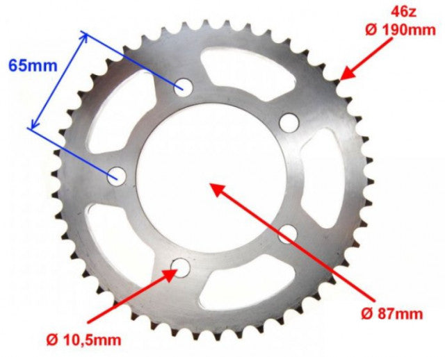 Pinion lant CPI Supercross 125cc [428, 16 dinti] - vedere 2
