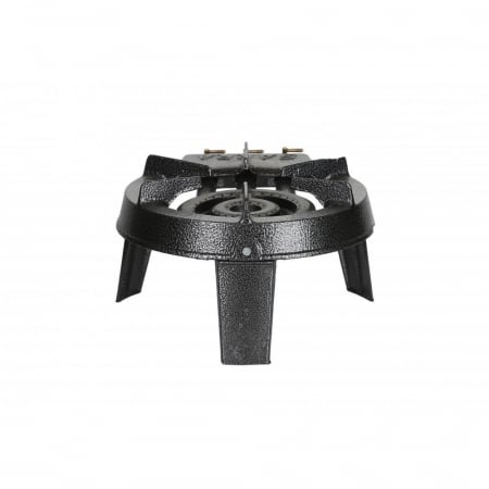 Pachet arzator fonta GPL cu 3 robineti, pirostrie exterior 30 cm + Set regulator reglabil ROTOR cu furtun 2 m