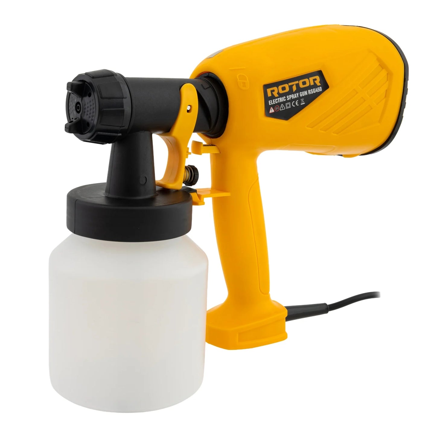 Pistol de vopsit ROTOR RSG450, 450W, 650 ml/min, rezervor 800 ml, duza 2.5 mm