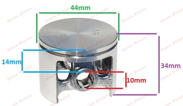 Piston complet Husqvarna 246 O 44mm Golf