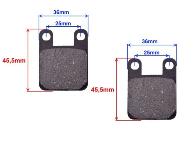 Placute frana scuter nr.4 (Peugeot Buxy)
