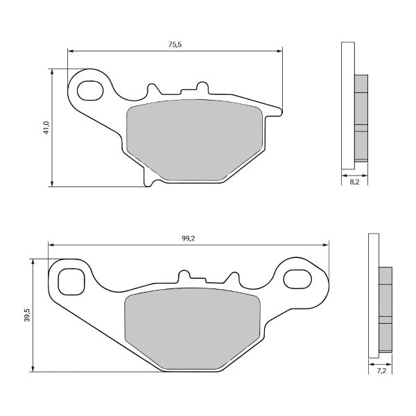 Placute frana Suzuki Street Magic 50cc