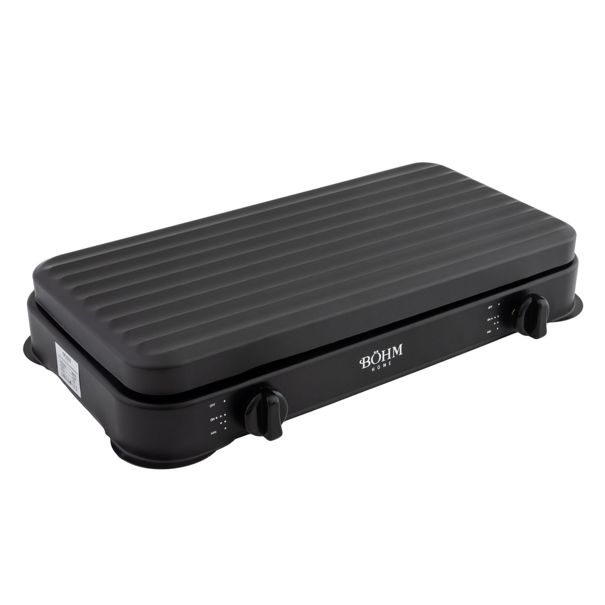 Plita Gaz 2 Arzatoare BOHM BG-M-002-B 4.4kW Aprindere Manuala Negru - detaliu 2