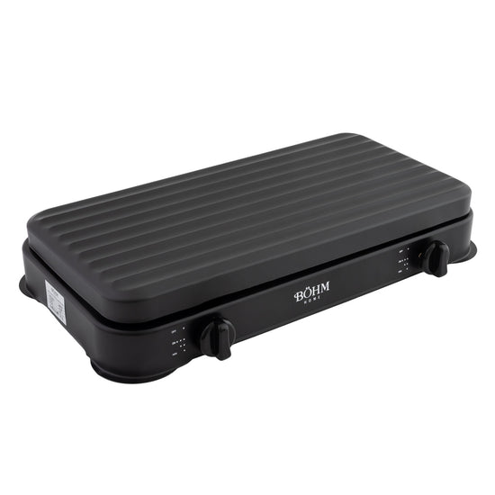 Plita Gaz 2 Arzatoare BOHM BG-M-002-B 4.4kW Aprindere Manuala Negru - detaliu 2