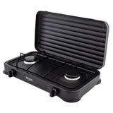 Plita Gaz 2 Arzatoare BOHM BG-M-002-B 4.4kW Aprindere Manuala Negru - detaliu 4