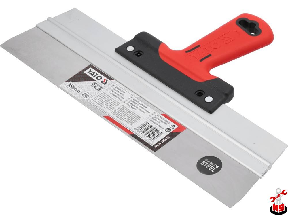 Spaclu de fatada inox YATO YT-5228, 350 mm, maner PVC