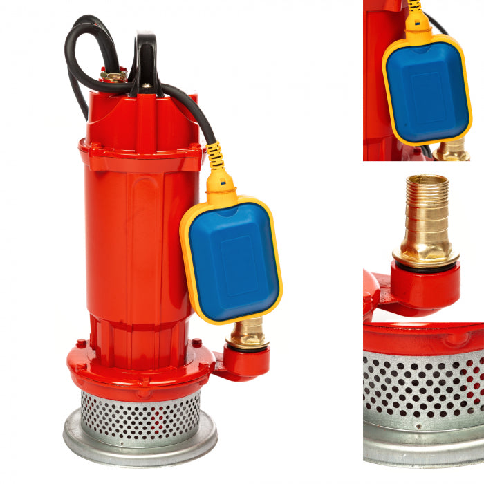 Pompa apa submersibila, Heber® QDX1.5-16 cu plutitor, 370W, 16m, 1.8m3/h, 1Tol, corp fonta