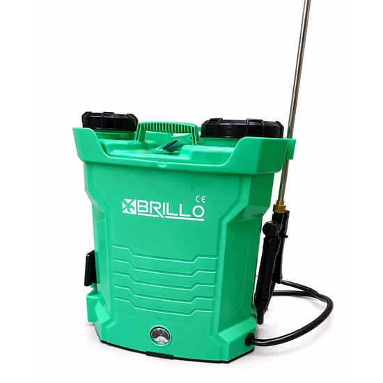 Pompa de stropit electrica BRILLO M1, 12L, 12V 8Ah, 6 bari, lance inox, pulverizare reglabila