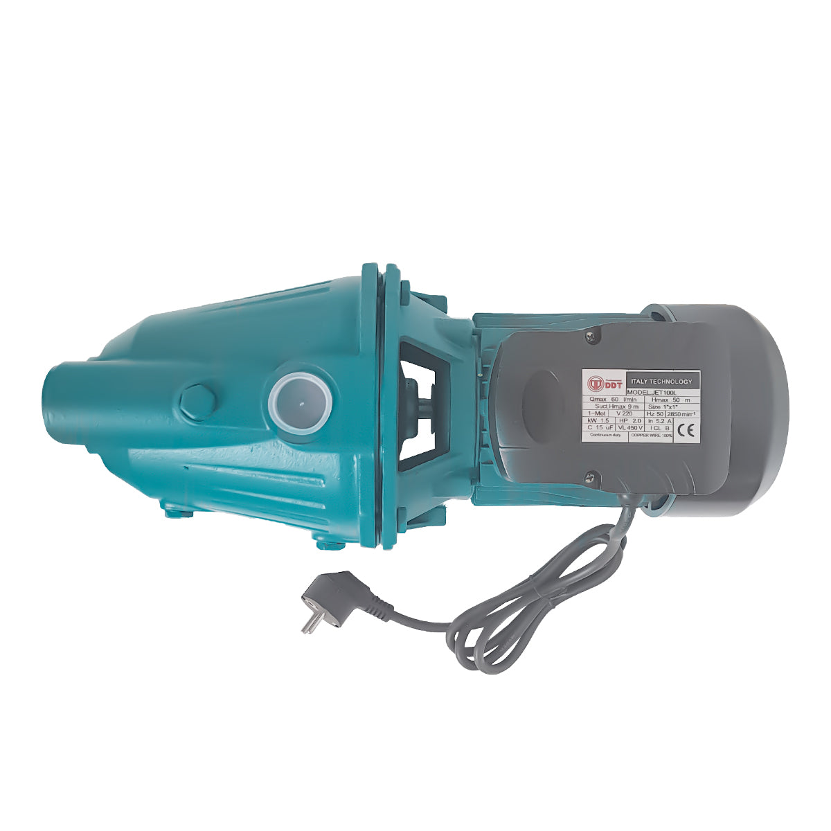 Pompa Suprafata DDT JET100L, 1500W, Adancime Aspirație 8m, Inaltime Refulare 50m