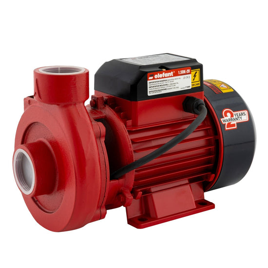 Pompa de suprafata Elefant 1.5DK-20 850W, debit 180L/min, 20m inaltime, 8m aspiratie, 1 1/2”, 2850rpm, fonta