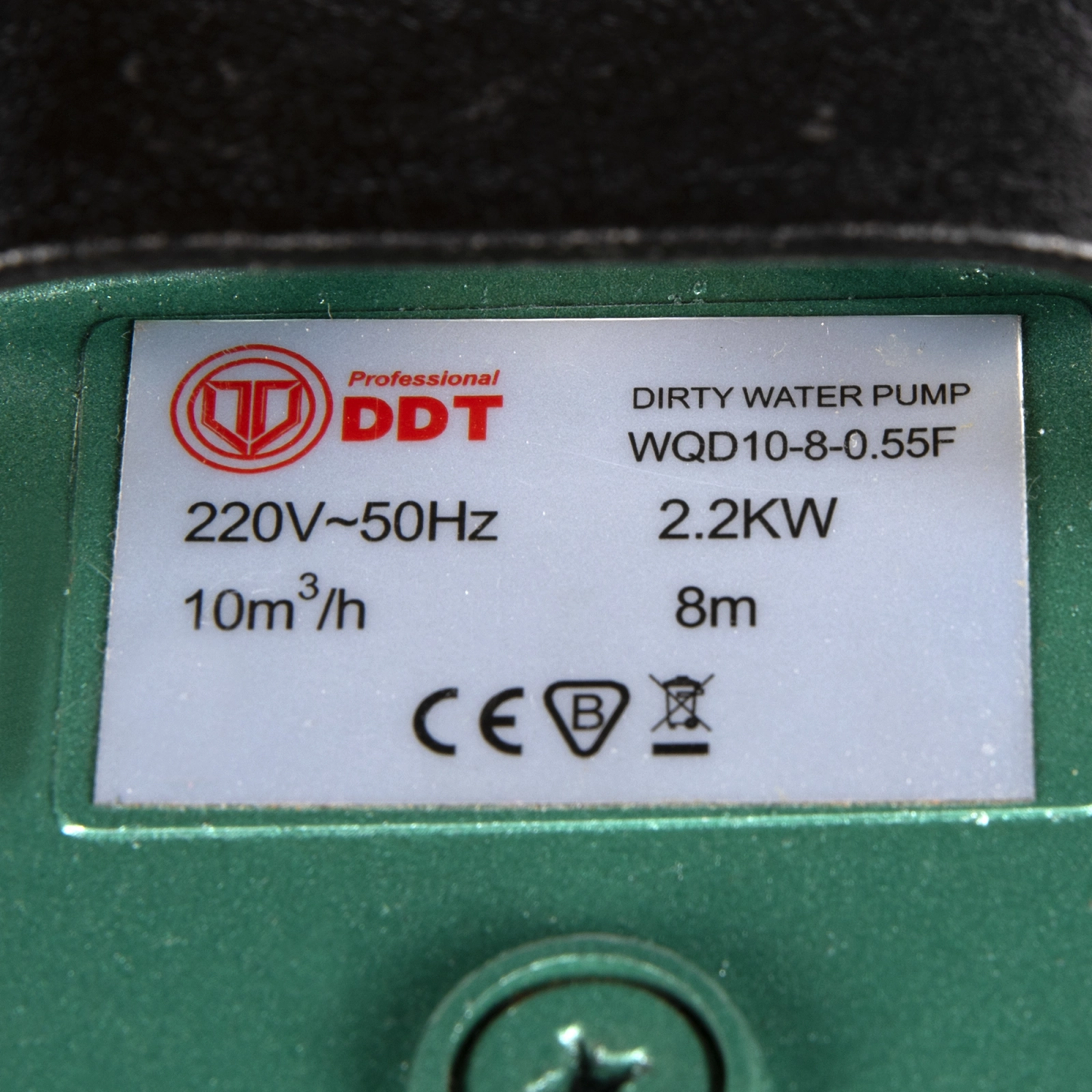 Pompa Submersibila Apa Murdara cu Plutitor DDT WQD10, 2200W, Debit 10 m³/h, Adancime 8m