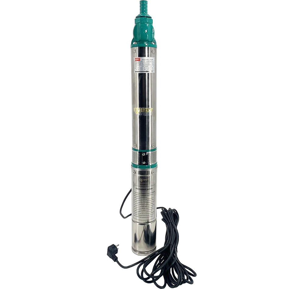 Pompa Submersibila de Mare Adancime  DDT Professional QJD120-1.5, 1500W, Inox, 8 Turbine, 15m Cablu