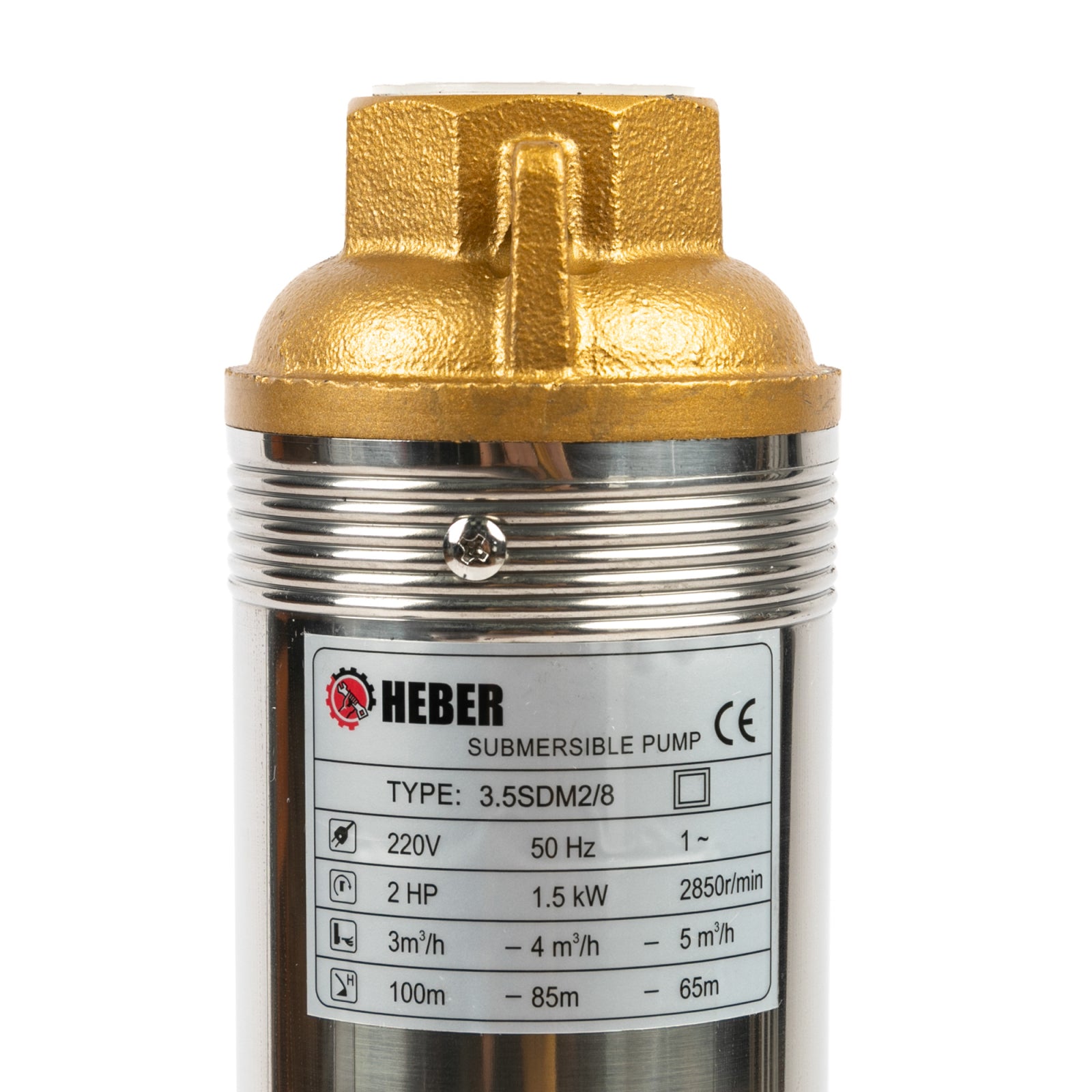 Pompa sumbersibila multietajata, Heber® 3.5SDM 2/8, 1500W, cu 8 turbine, cablu de alimentare 15 metri hbr-1609