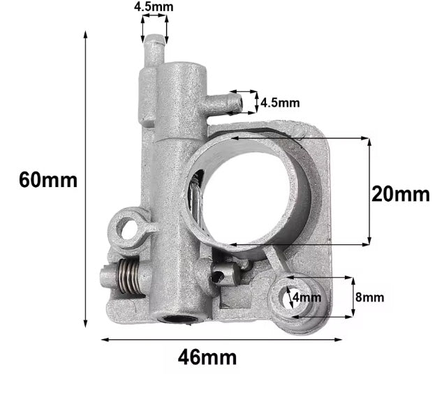 Pompa ulei drujba compatibila ECHO CS260, 270, 271, 280, 320, 351, 355T, 2600