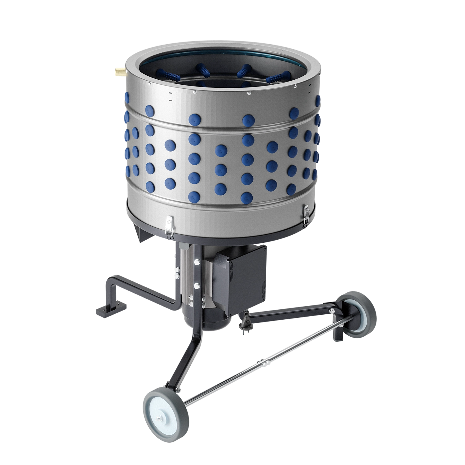 Deplumator pasari ZEP EU PRO C, 1500W, diametru 50 cm, 164 degete cauciuc, inox