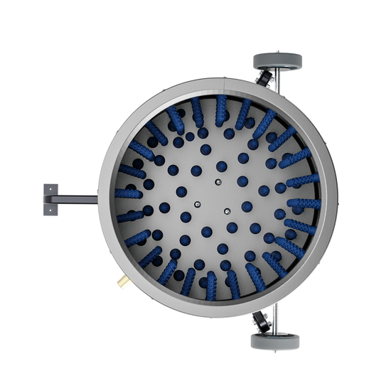 Deplumator pasari ZEP EU PRO C, 1500W, diametru 50 cm, 164 degete cauciuc, inox