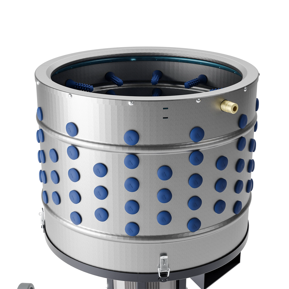 Deplumator pasari ZEP EU PRO C, 1500W, diametru 50 cm, 164 degete cauciuc, inox