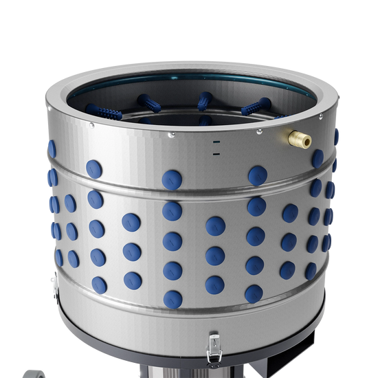 Deplumator pasari ZEP EU PRO C, 1500W, diametru 50 cm, 164 degete cauciuc, inox
