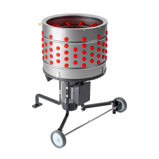 Deplumator pasari ZEP EU PRO B, 1500W, diametru 50 cm, 164 degete cauciuc, inox