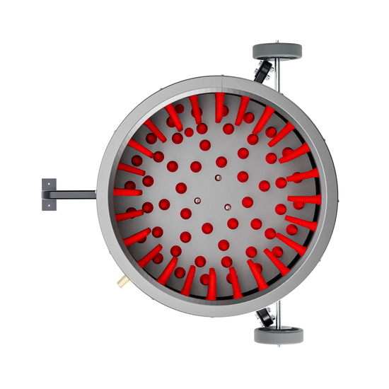 Deplumator pasari ZEP EU PRO B, 1500W, diametru 50 cm, 164 degete cauciuc, inox