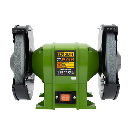 Polizor de banc Procraft PAE1350, 400W, disc 200 mm, 2950 RPM, 220V