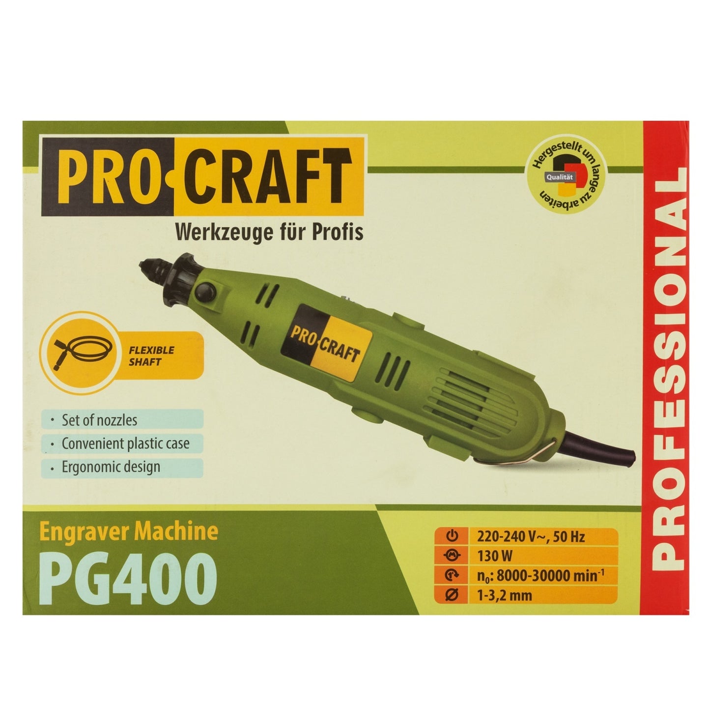 Masina de Gravat ProCraft PG400, 400W, 30000 RPM, 3.2mm