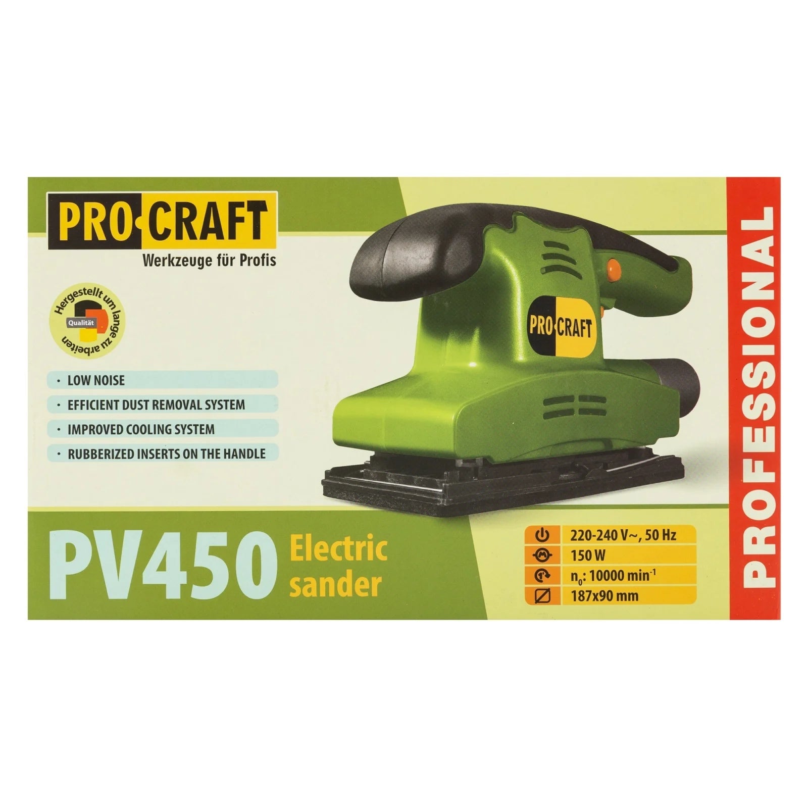 Masina de slefuit vibrationala Procraft PV450, 150W, 10000 rpm, talpa 90 x 230 mm